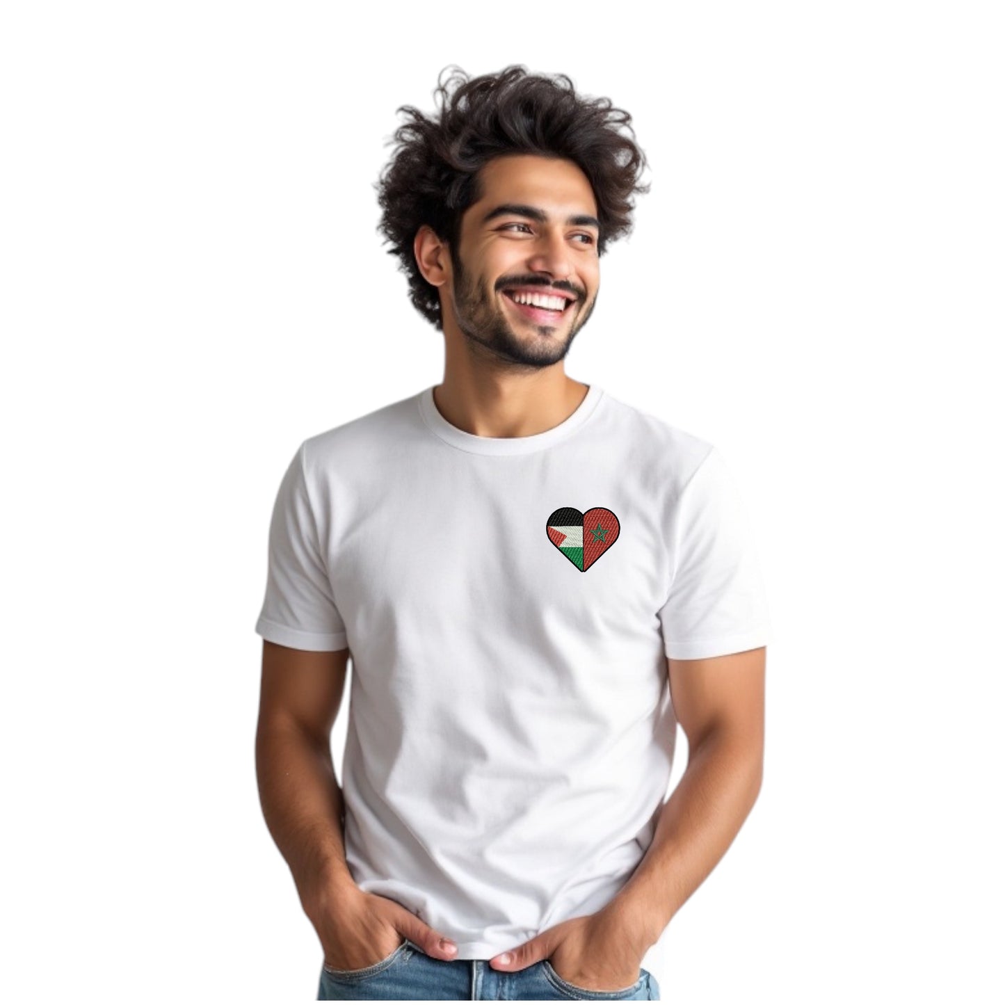 Love Palestine x Morocco T-Shirt