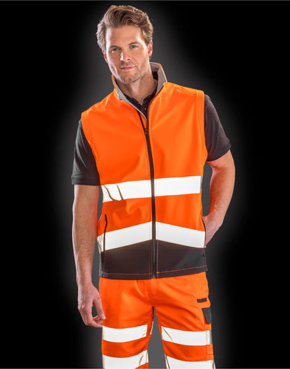 Printable Safety Softshell Gilet