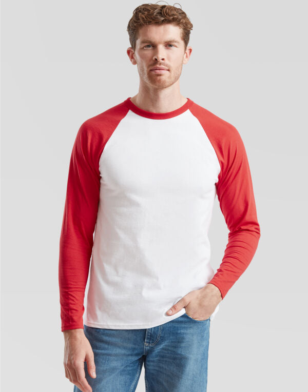 Men's Valueweight Long Sleeve Baseball T-Shirt