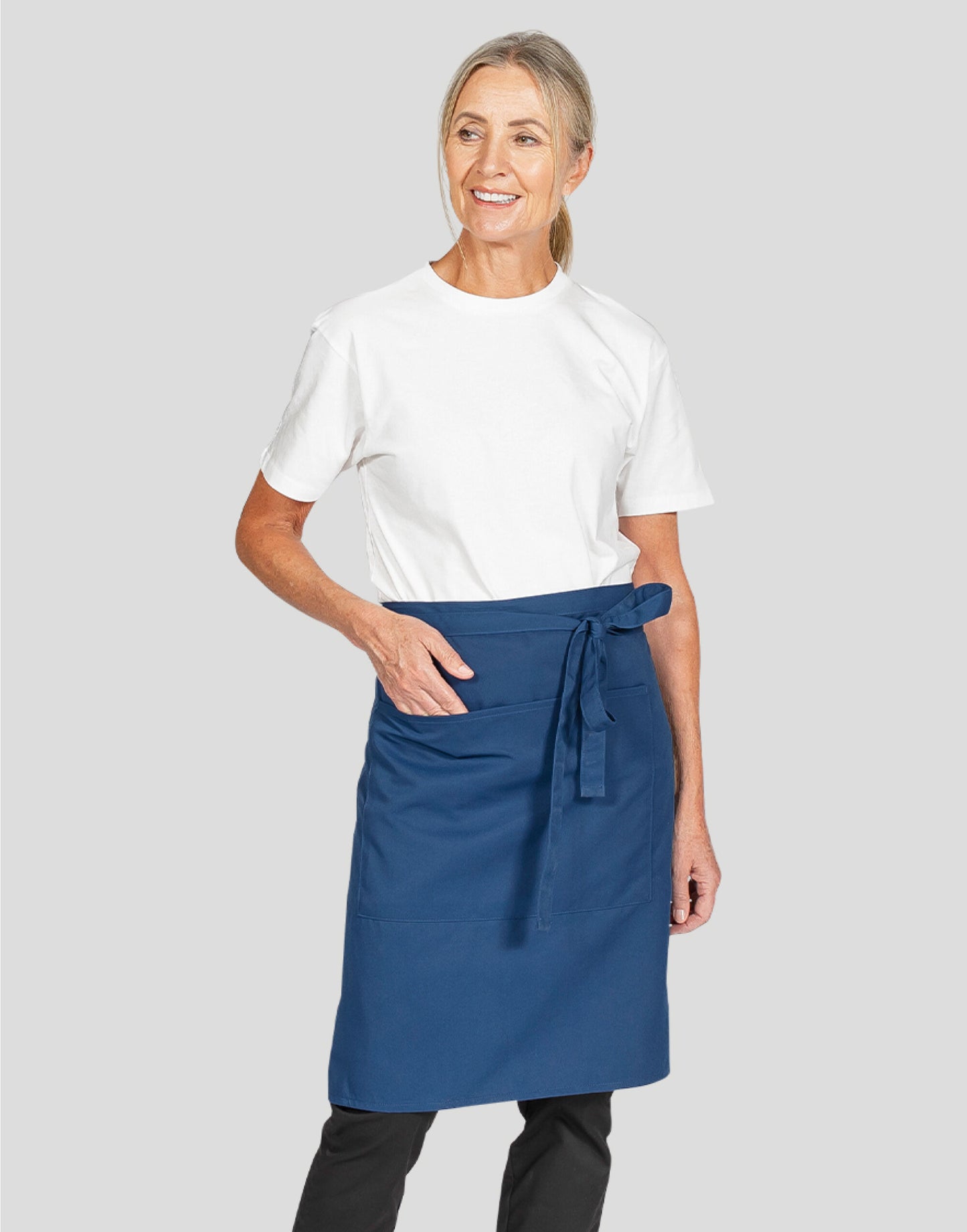 Recycled Waist Apron With Pocket