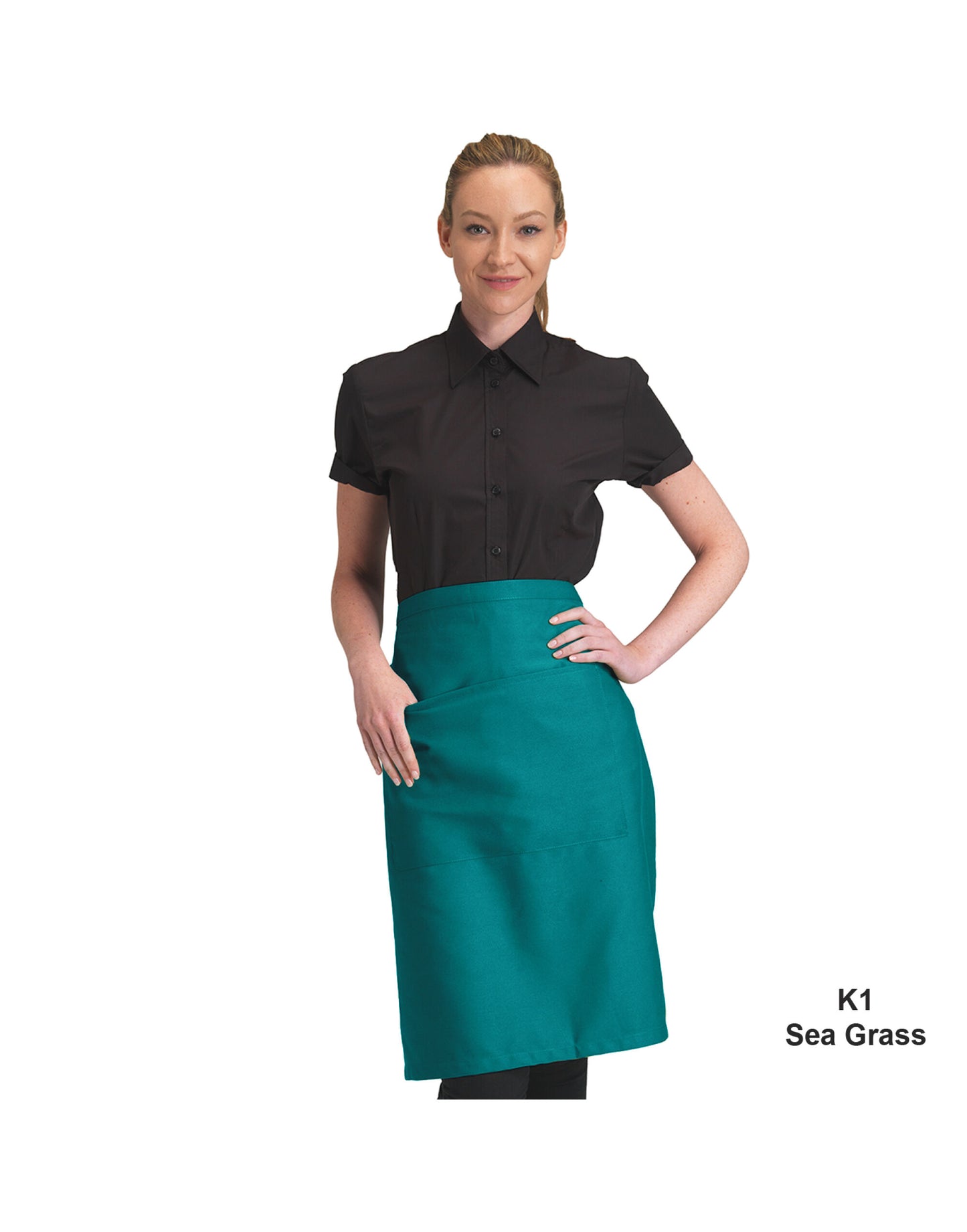 Recycled Waist Apron With Pocket