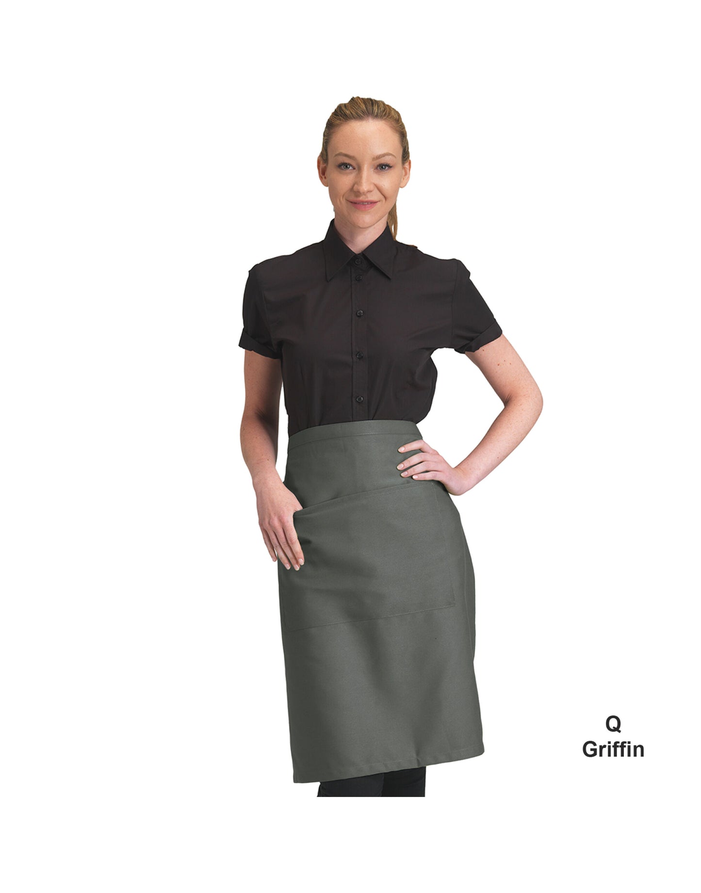 Recycled Waist Apron With Pocket