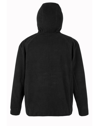 Recycled Unisex Hooded Microfleece Jacket