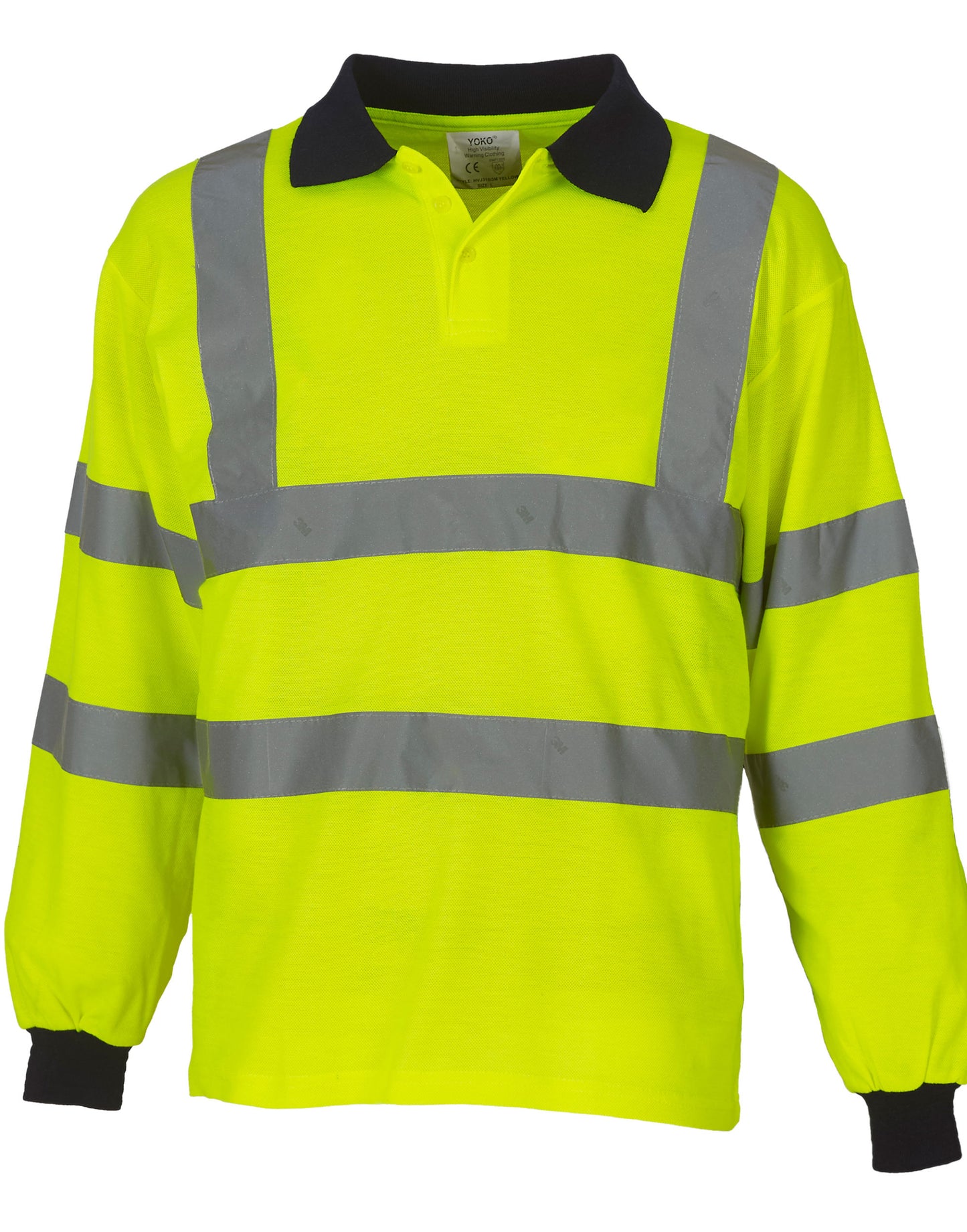 Hi-Vis Long Sleeve Polo Shirt