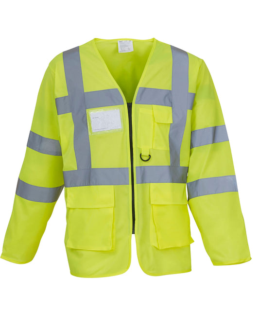 Hi-Vis Executive Long Sleeve Waistcoat