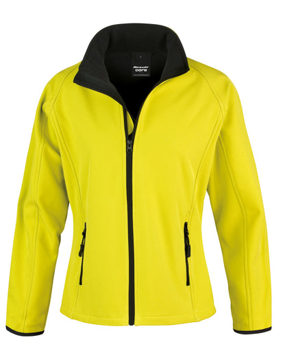 Ladies' Printable Softshell Jacket with Recycled Inner Fleece