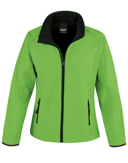 Ladies' Printable Softshell Jacket with Recycled Inner Fleece