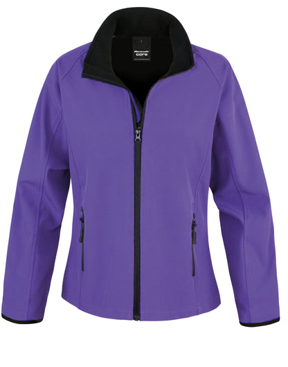 Ladies' Printable Softshell Jacket with Recycled Inner Fleece