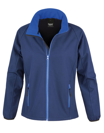 Ladies' Printable Softshell Jacket with Recycled Inner Fleece