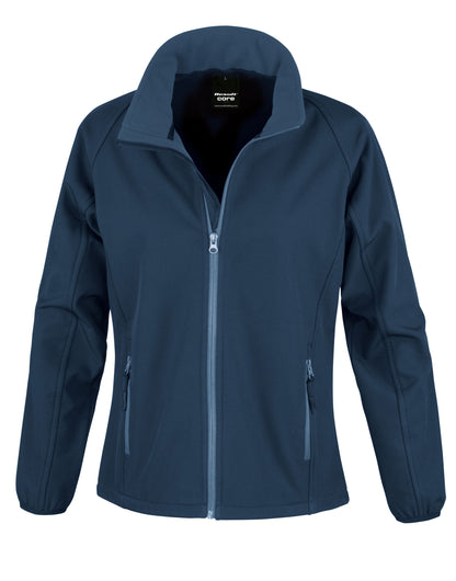 Ladies' Printable Softshell Jacket with Recycled Inner Fleece